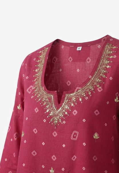 Pure Cotton  A Line Dupatta Set Pure Cotton Dupatta Set CS0387