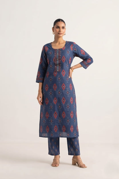 Printed Cotton Dupatta Set CS0400