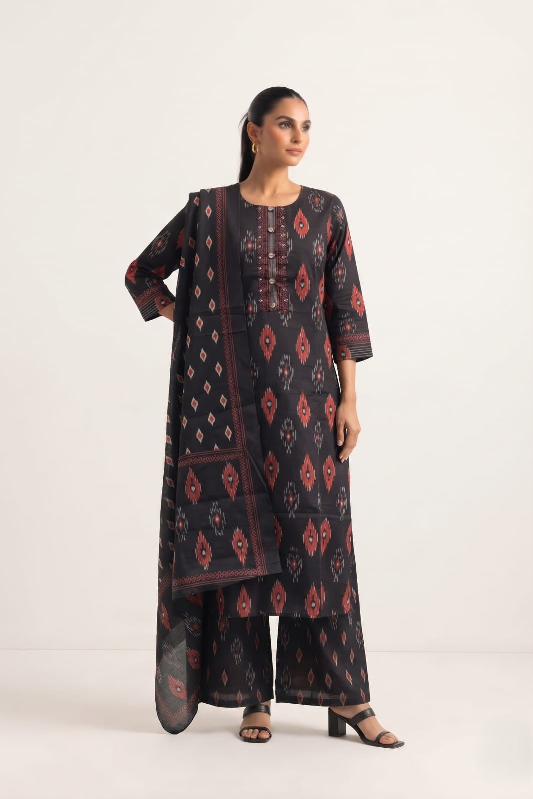 Printed Cotton Dupatta Set CS0400