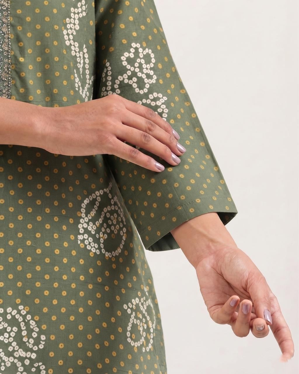 Pure Muslin Dupatta  Set With Linning And Handwork MS007