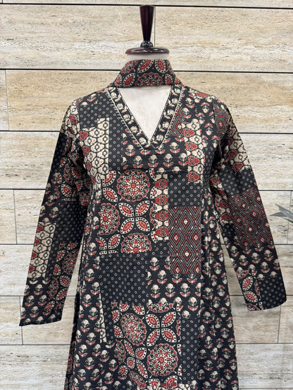 Printed A Line Dupatta Set In Cotton Fabric CS0412