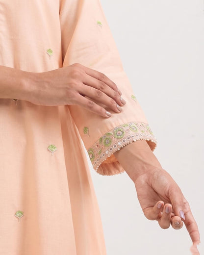 Embroidered Mul Cotton Dupatta Set MLC55