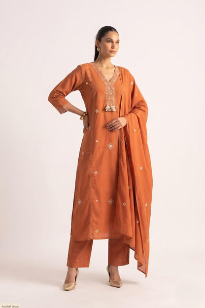 Pure Mul Cotton Dupatta Set MLC57