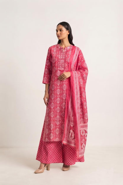 Pure Cotton Dupatta Set COS414