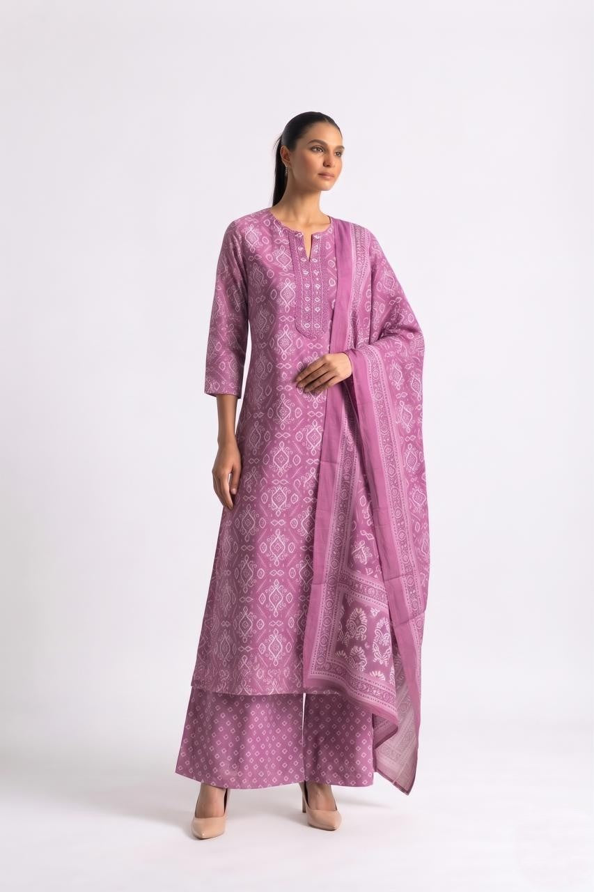 Pure Cotton Dupatta Set COS414