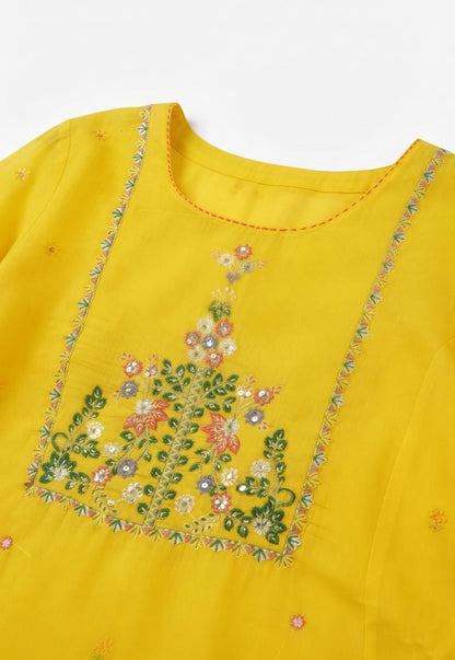 Premium  Embroidered Mul Chanderi Dupatta Set MLC47