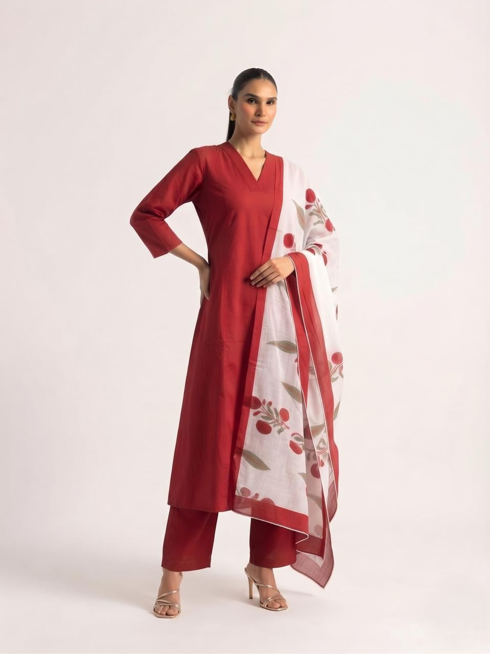 Pure Cotton suit with Kota doriya Dupatta COS419
