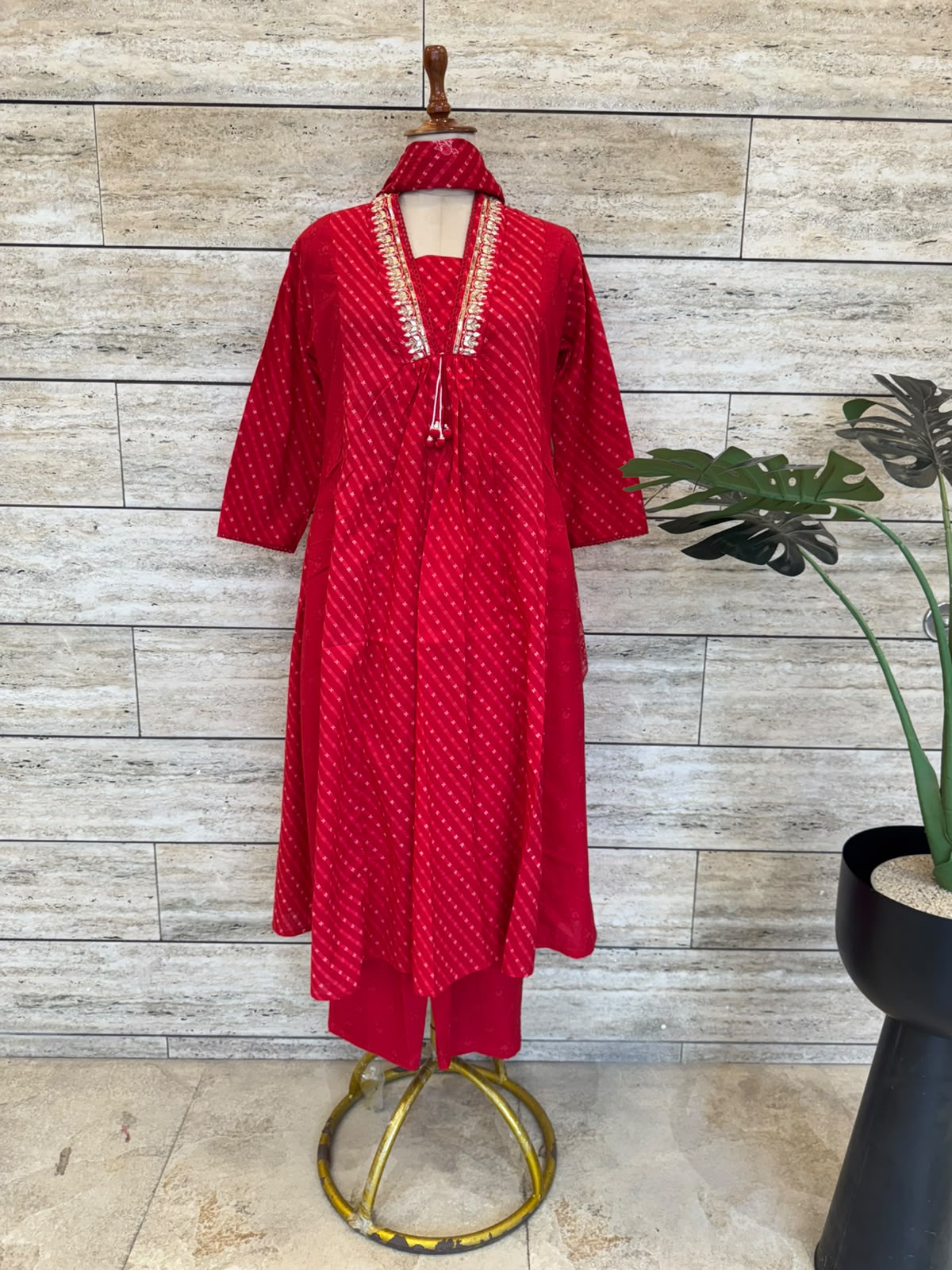 Pure cotton Three Piece Dupatta set CS0300