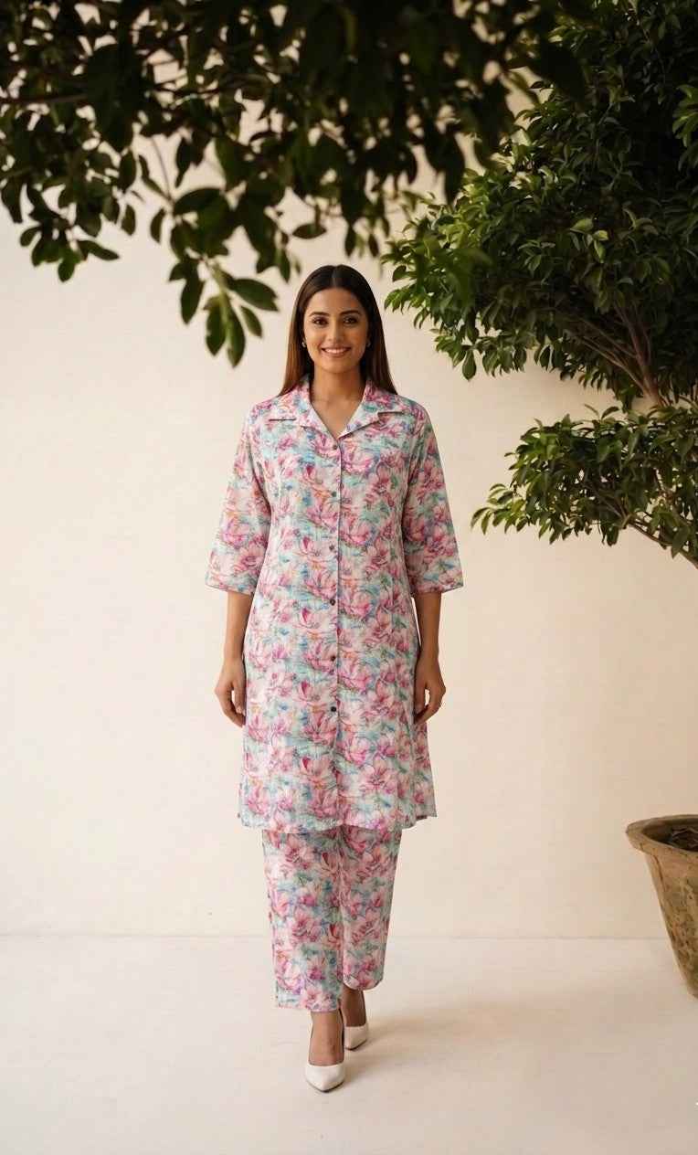 Pure Cotton Co-Ord Set