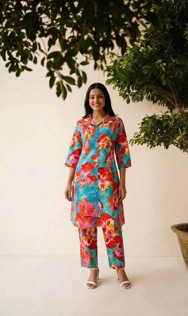 Pure Cotton Co-Ord Set