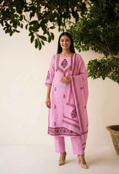 Pure Kota Doriya Dupatta Set