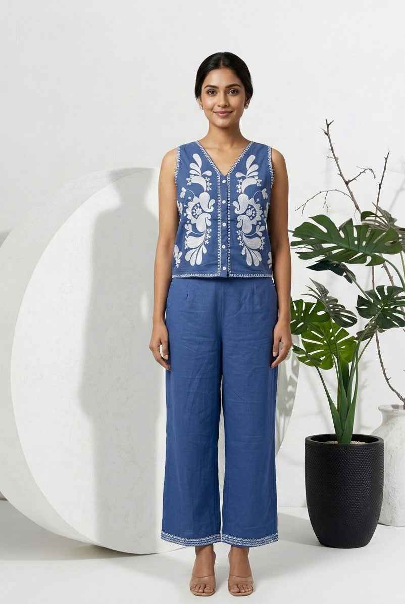 Co-Ord Set with Embroidery COS140