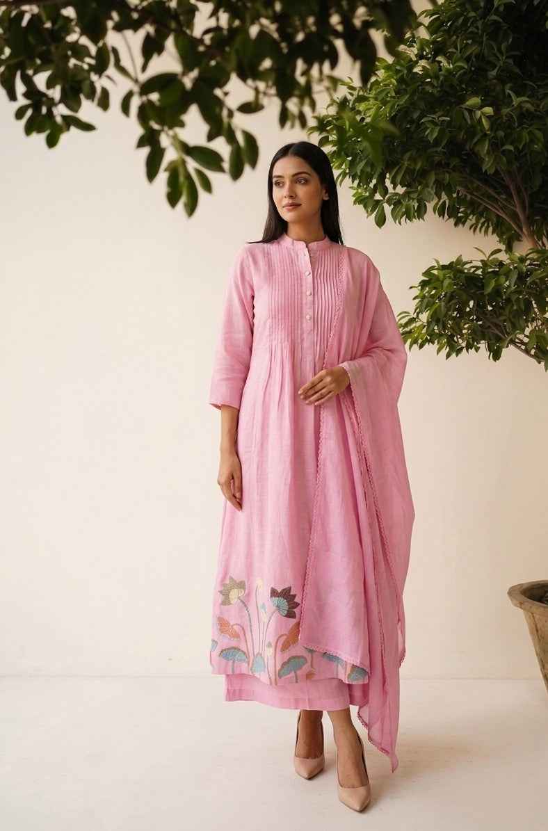 Premium Cotton A Line Anarkali Suits
