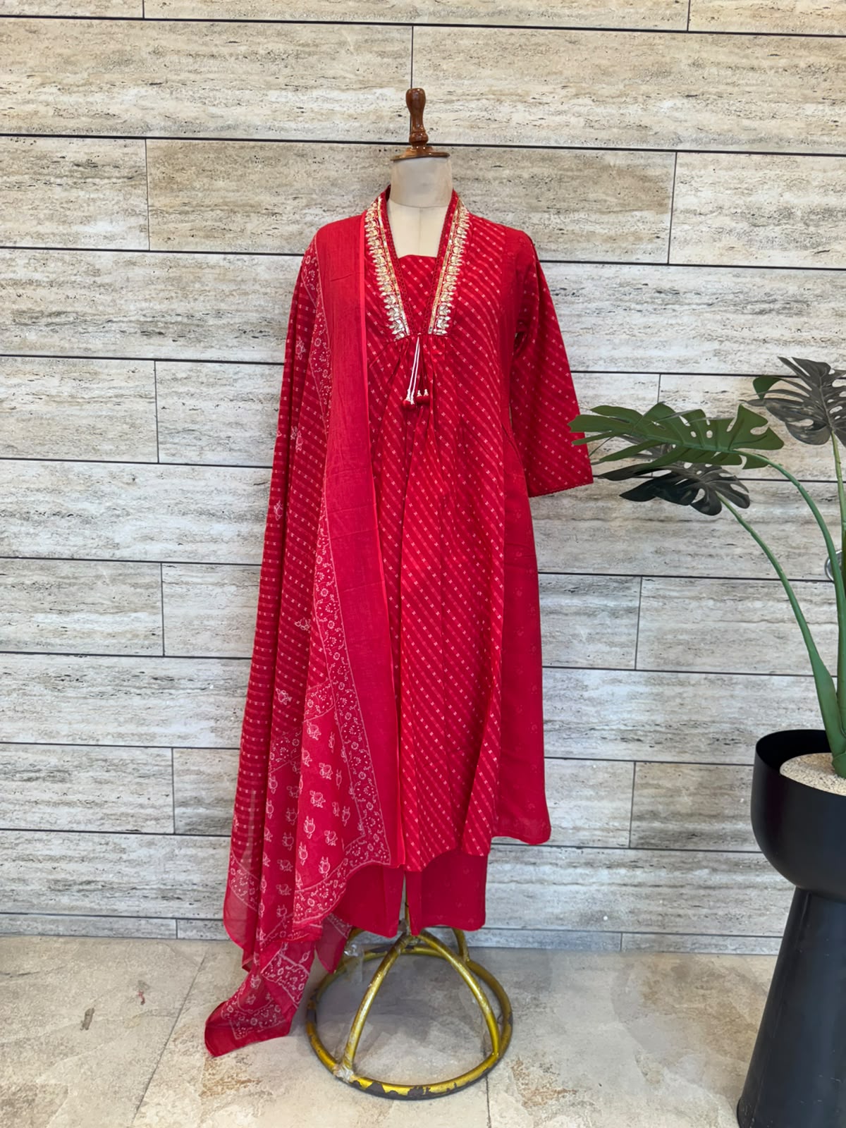 Pure cotton Three Piece Dupatta set CS0300